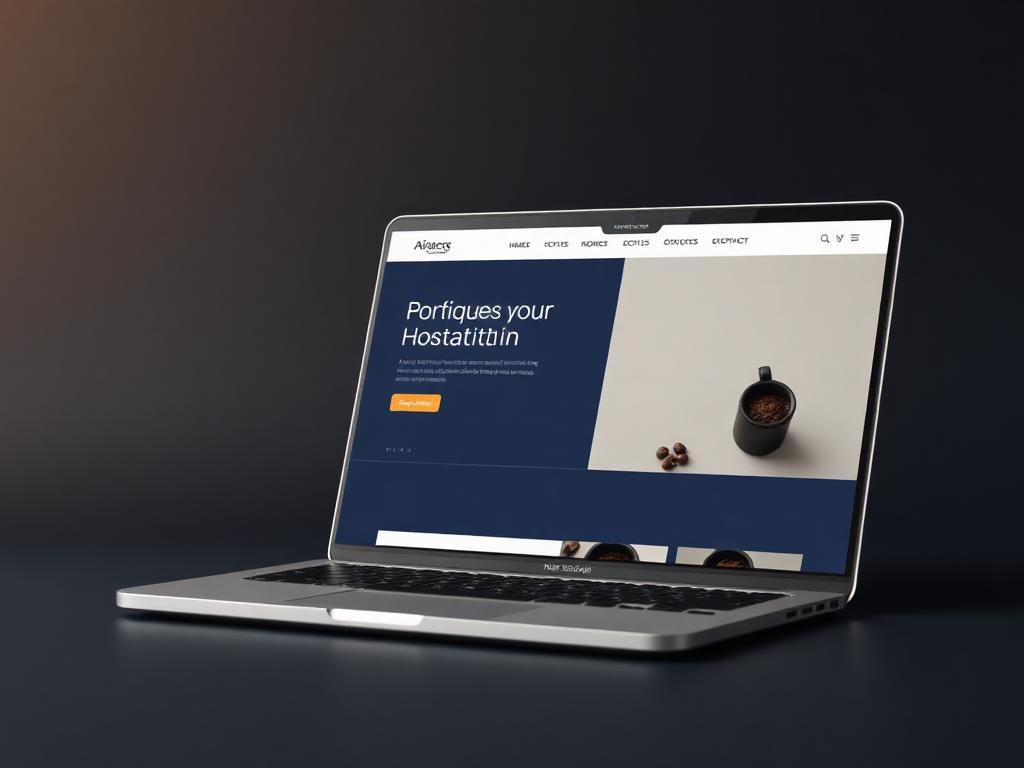 Heron & Oak Coffee website mockup